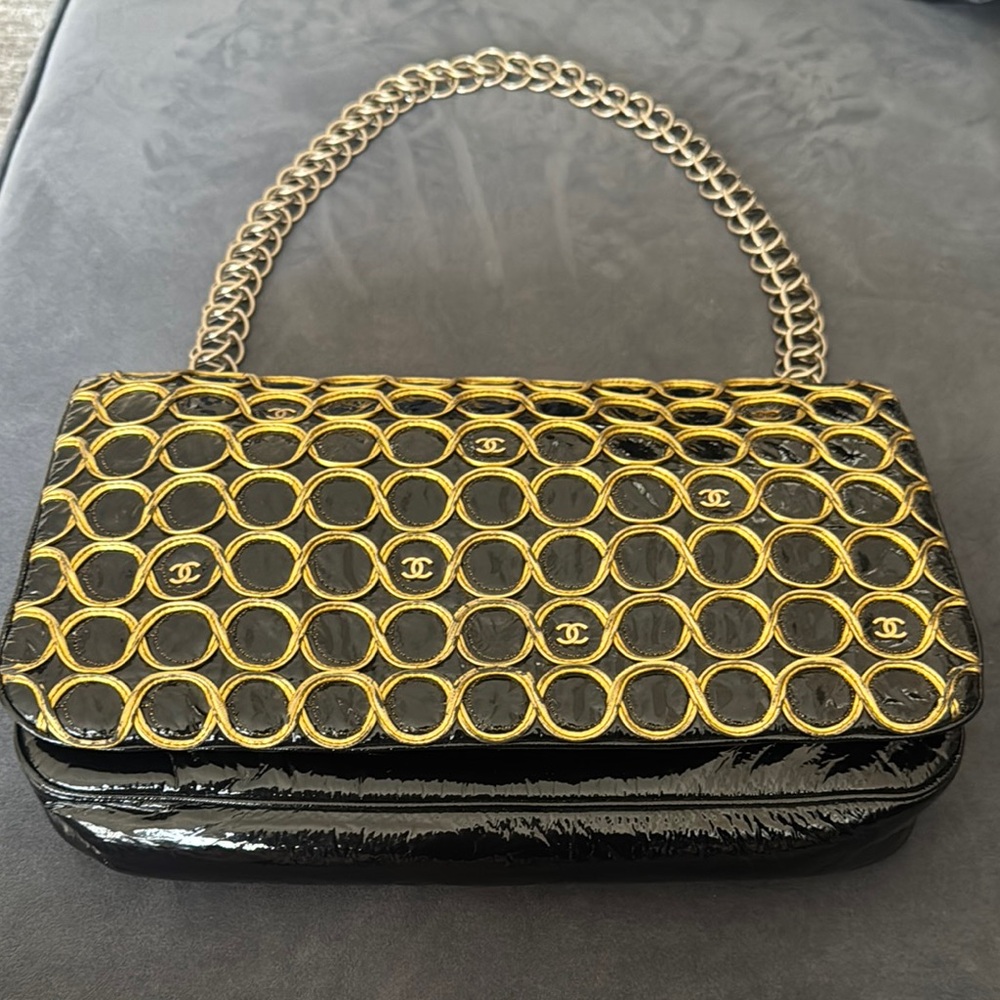 Limited addition Chanel Black and Gold Women's Bag